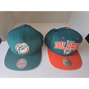2 Miami Dolphin Hats Clean
